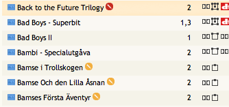 Markering på filmer
